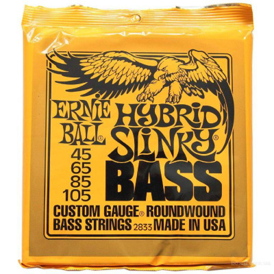 ERNIE BALL 2833 Струны для 4-струнной бас-гитары 45-105
