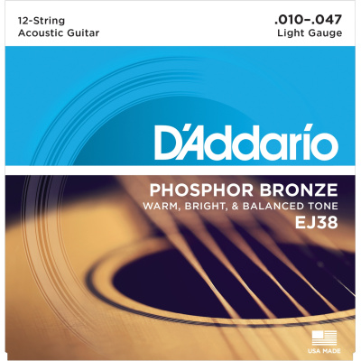D`ADDARIO EJ38 Струны для 12-струнной гитары 10-47