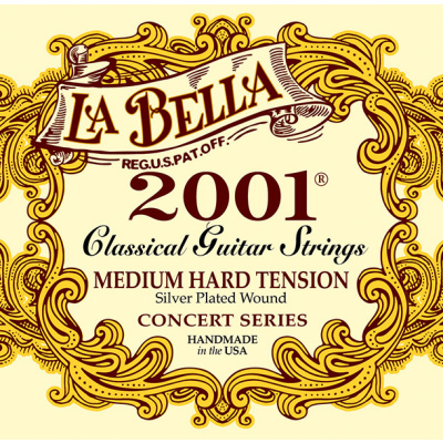 LA BELLA 2001MH MEDIUM HARD Струны для классической гитары