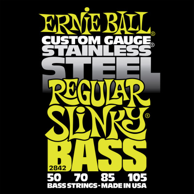 ERNIE BALL 2842 Струны для 4-струнной бас-гитары 50-105