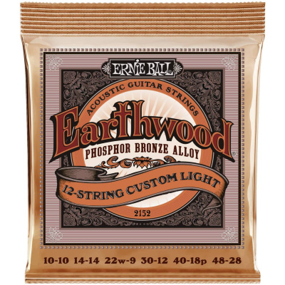 ERNIE BALL  2152 Струны для акустической 12-струнной гитары 10-48
