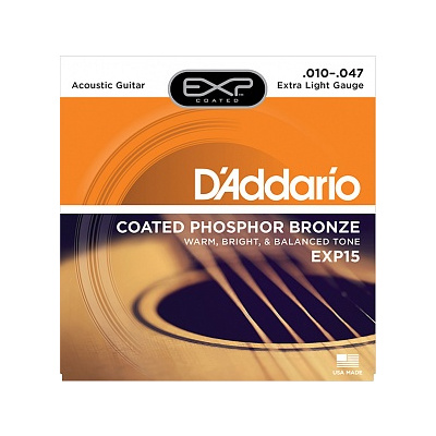 D`ADDARIO EXP15 Струны для акустической гитары 10- 47