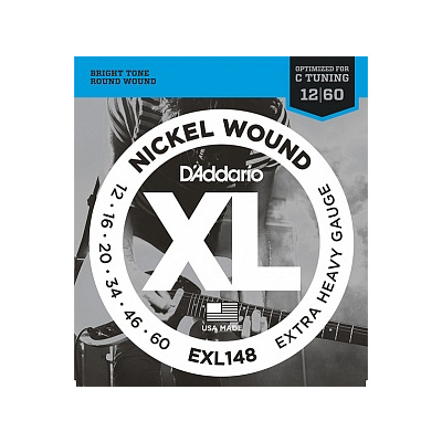 D`ADDARIO EXL148 XL NICKEL WOUND Струны для электрогитары 12- 60