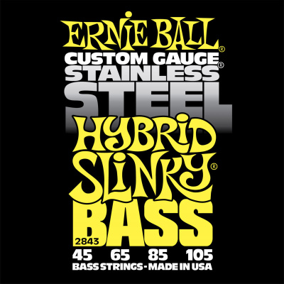 ERNIE BALL 2843 Струны для 4-струнной бас-гитары 45-105