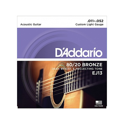D`ADDARIO EJ13 Струны для акустической гитары 11-52