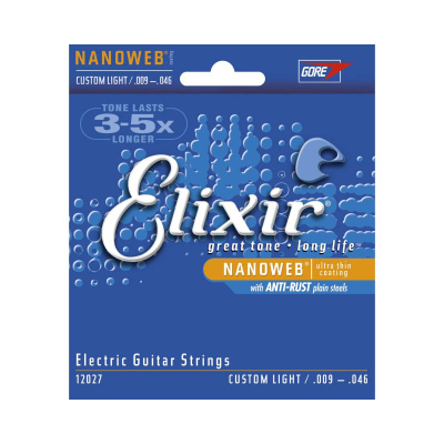 ELIXIR 12027 NANOWEB Струны для электрогитары 9-46