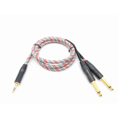 ZZCABLE  G46-3,5-2J-0125-Z Кабель 2x6.3мм - 3,5мм,  1.25м