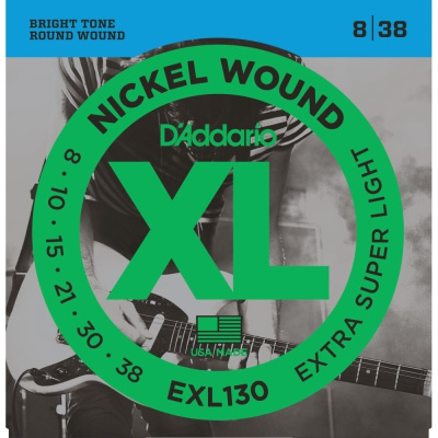 D`ADDARIO EXL130 XL NICKEL WOUND Струны для электрогитары 8-38