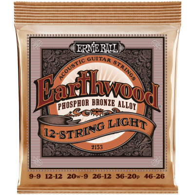 ERNIE BALL  2153 Струны для акустической 12-струнной гитары 9-46