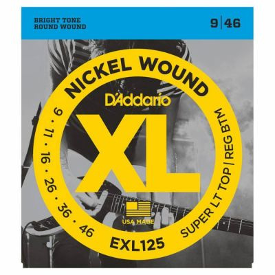 D`ADDARIO EXL125 XL NICKEL WOUND Струны для электрогитары 9-46