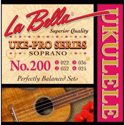 LA BELLA 15-BLACK Струны для укулеле сопрано