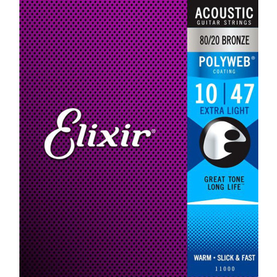 ELIXIR 11000 POLYWEB Струны для акустической гитары 10-47