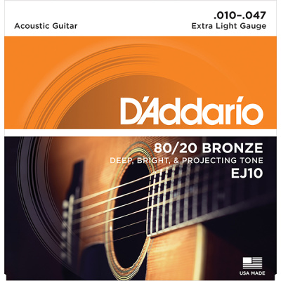 D`ADDARIO EJ10 Струны для акустической гитары 10-47