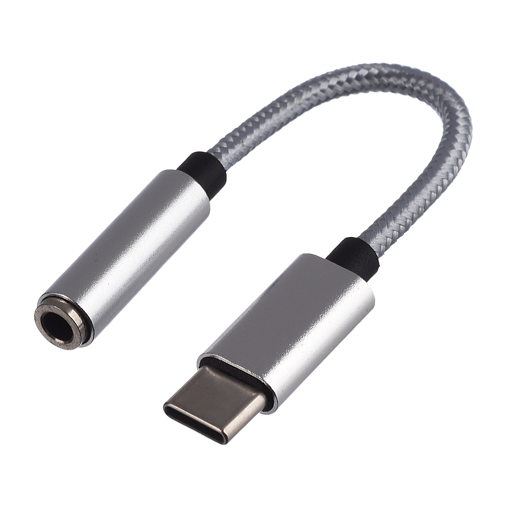 GO POWER 00-00027481 Переходник AUX 3.5мм (f)-Type-C (m), 0.1м