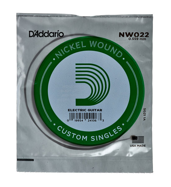 D'ADDARIO NW022 NICKEL WOUND Струна гитарная .022, никель