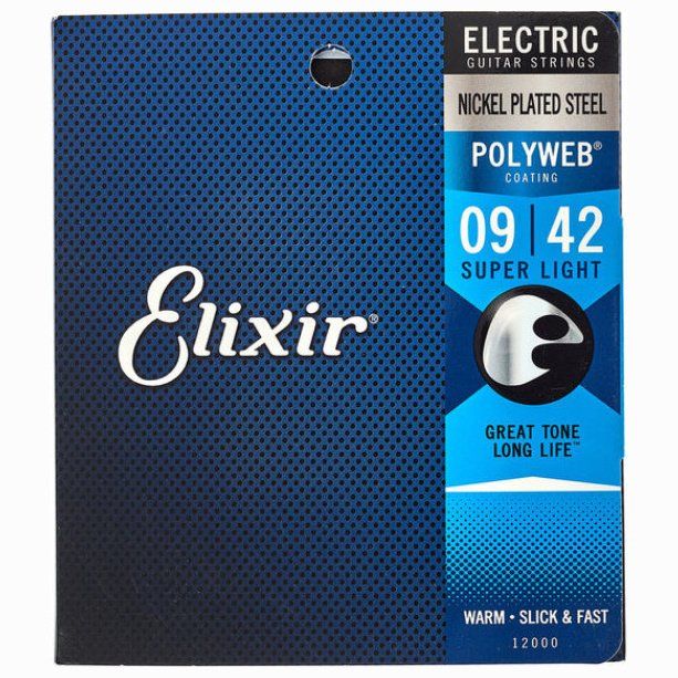 ELIXIR 12000 POLYWEB Струны для электрогитары 9-42