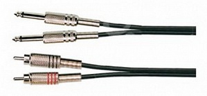 SOUNDKING BB302-3M Кабель 2x6.3мм - 2xRCA,  3м