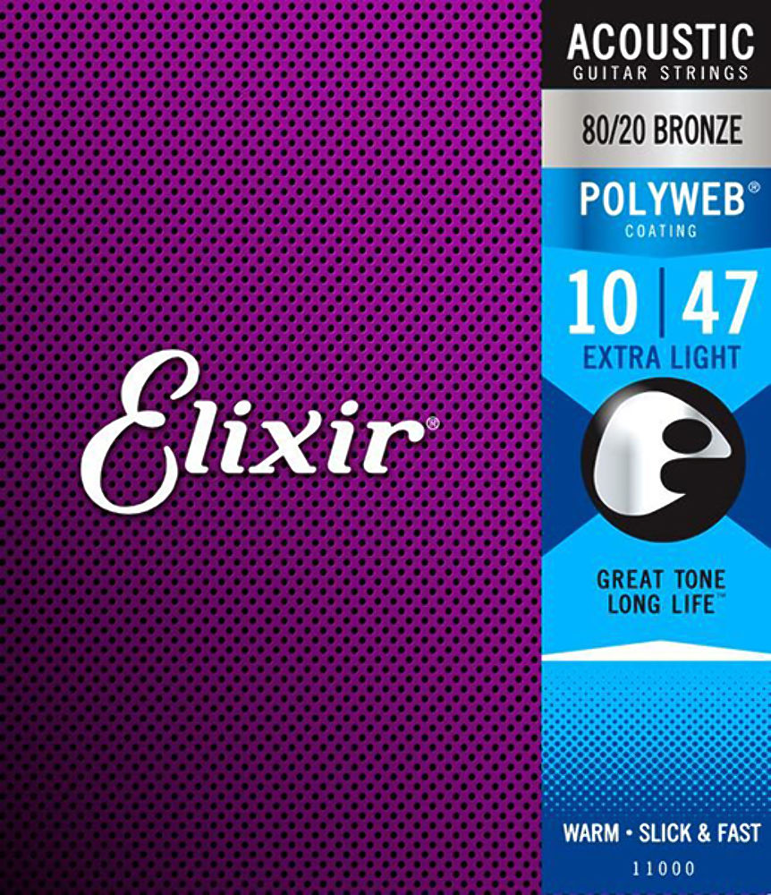 ELIXIR 11000 POLYWEB Струны для акустической гитары 10-47