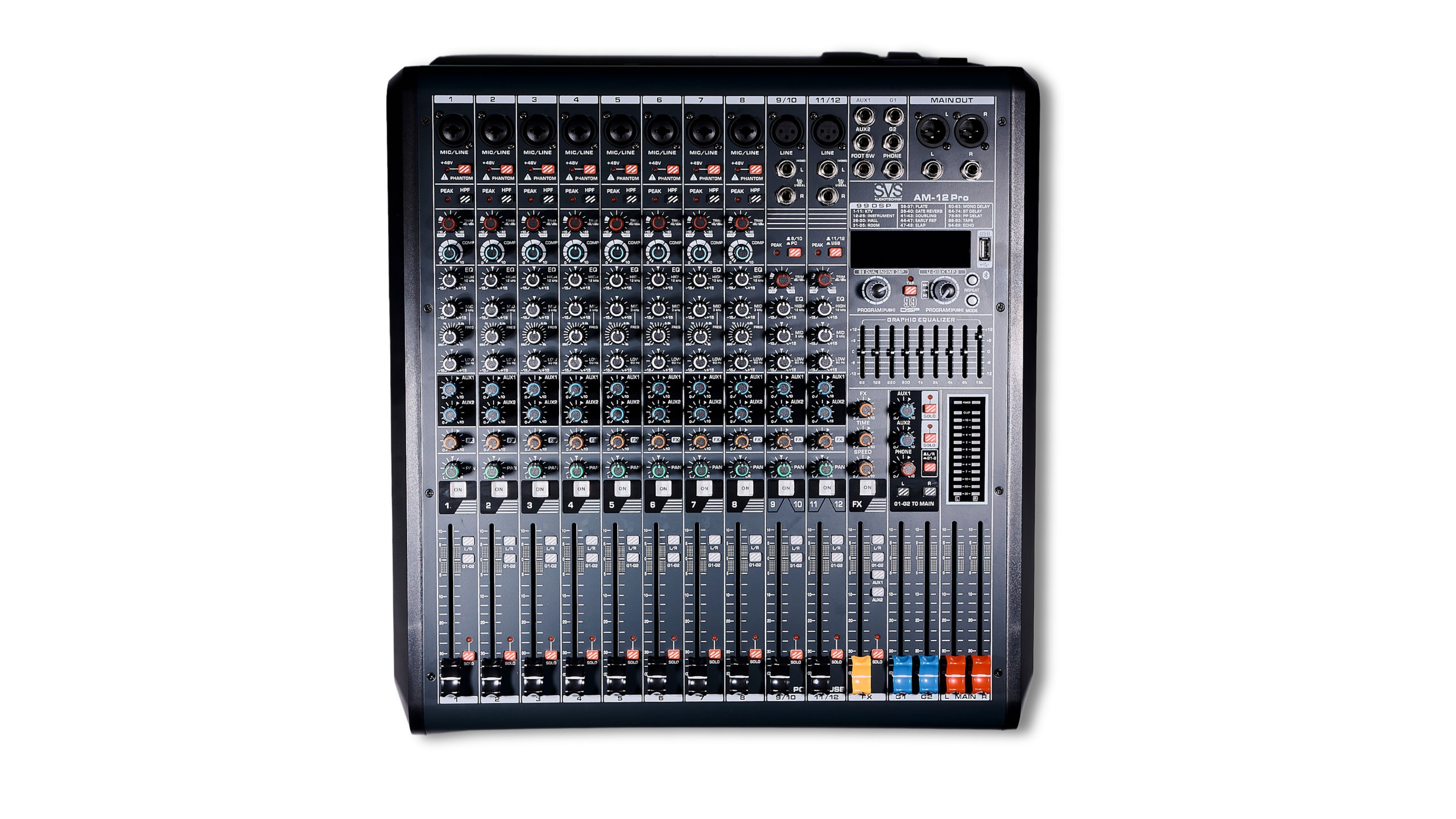 SVS AUDIOTECHNIK MIXERS AM-12 PRO Аналоговый микшерный пульт