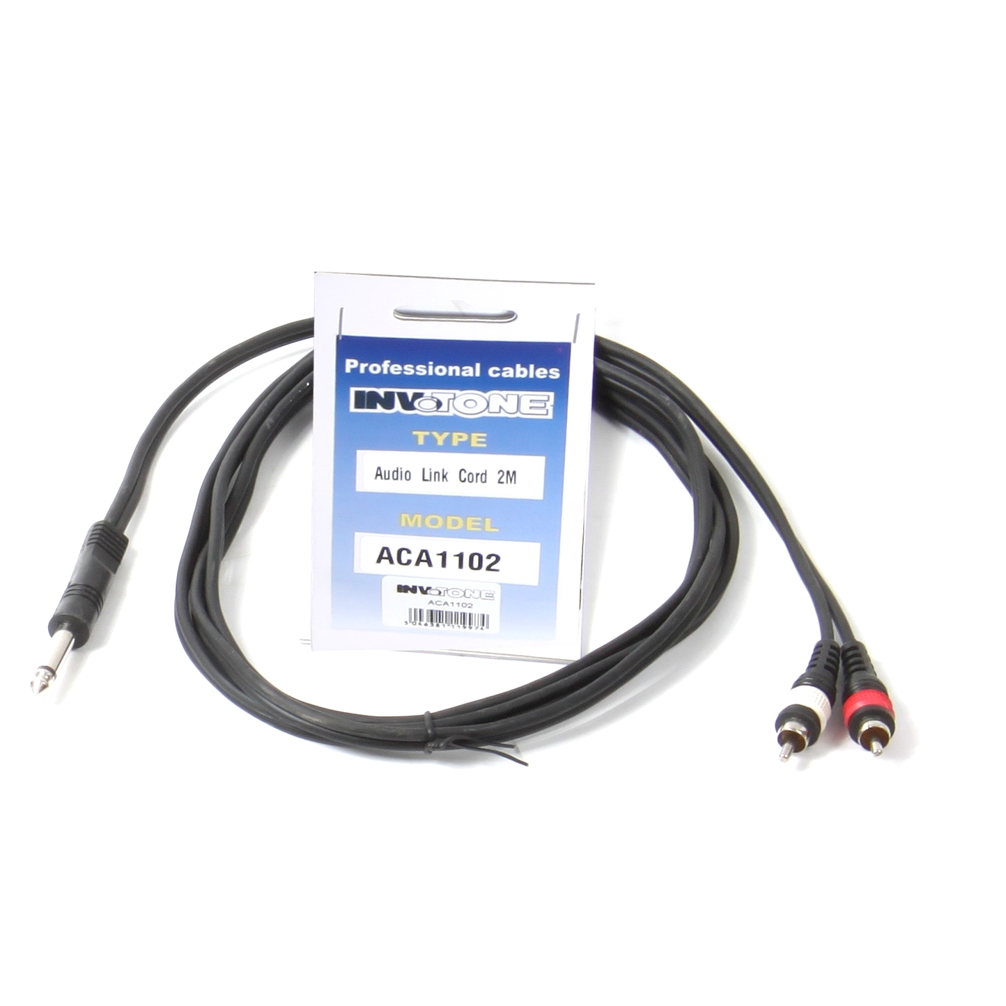 INVOTONE ACA1102 Кабель 6.3мм - 2xRCA,  2м