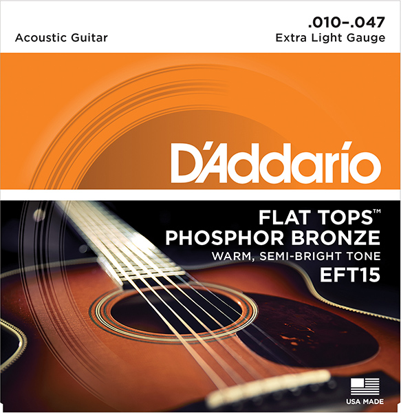 D`ADDARIO EFT15 FLAT TOPS Струны для акустической гитары10-47  