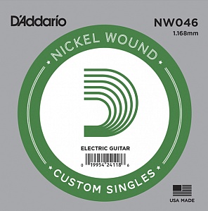 D'ADDARIO NW046 NICKEL WOUND Струна гитарная .046, никель