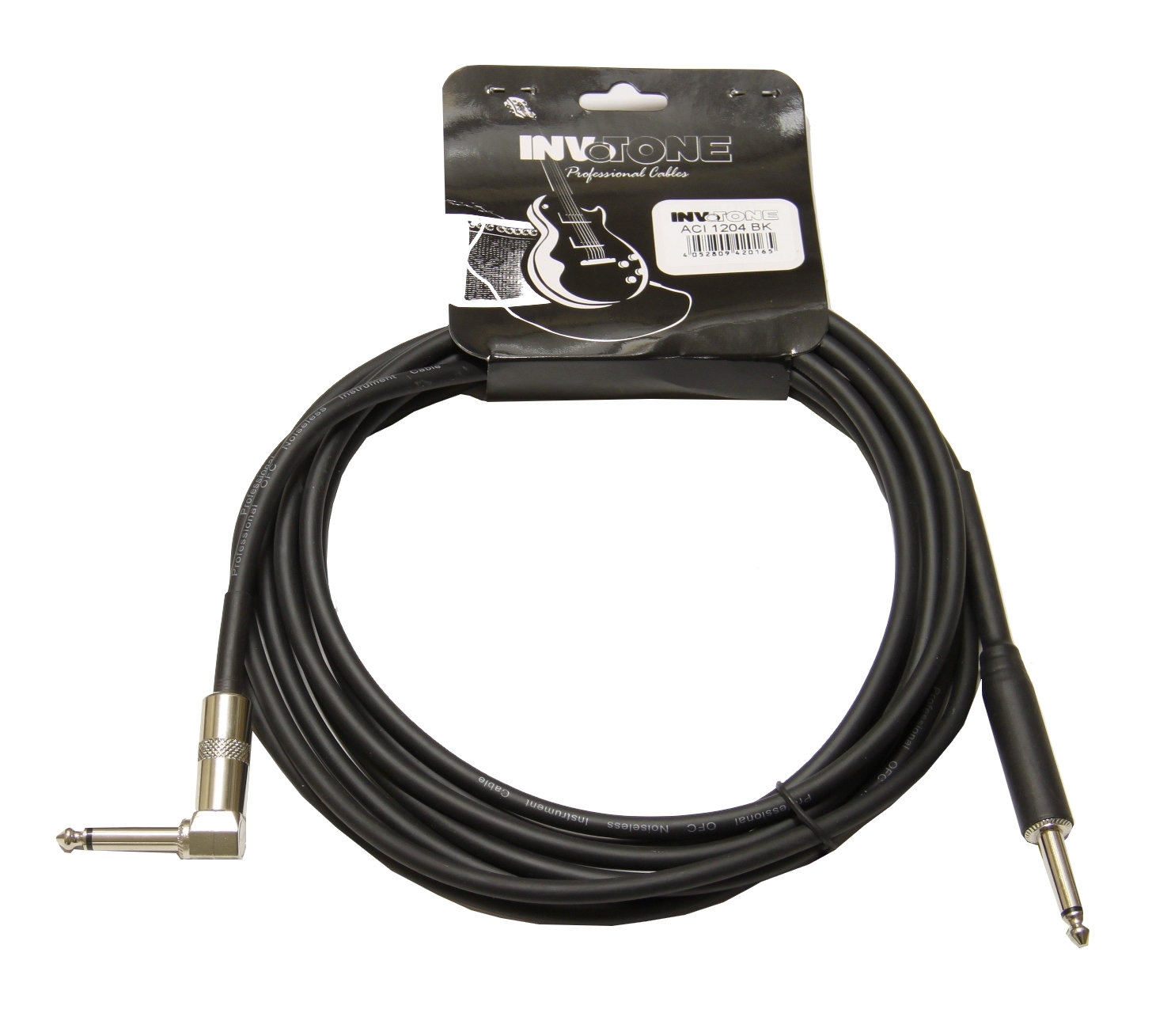 INVOTONE ACI1204/BK Кабель 6,3мм - 6,3мм,  4м