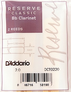 RICO DCT0220 RESERVE CLASSIC Трости для кларнета Bb №2.0