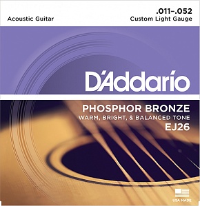 D`ADDARIO EJ26 Струны для акустической гитары 11-52