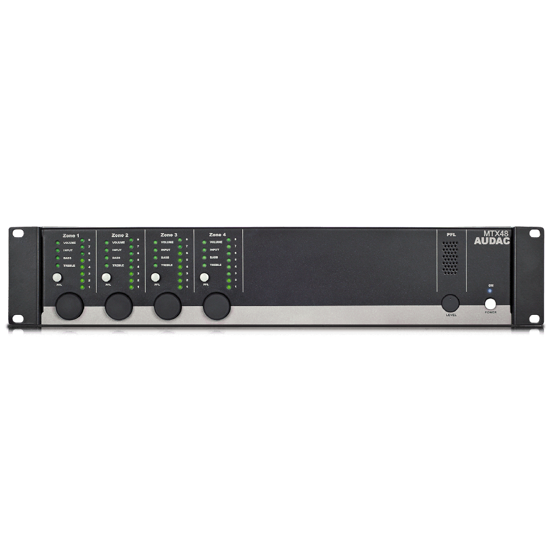 AUDAC MTX88 - Аналоговая восьмизонная стереофоническая аудиоматрица