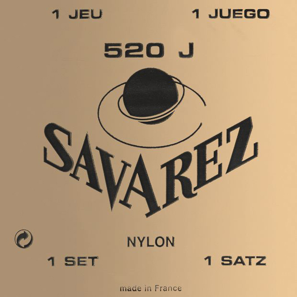 SAVAREZ 520J CARTE JAUNE Струны для классической гитары,посеребренные, с/н