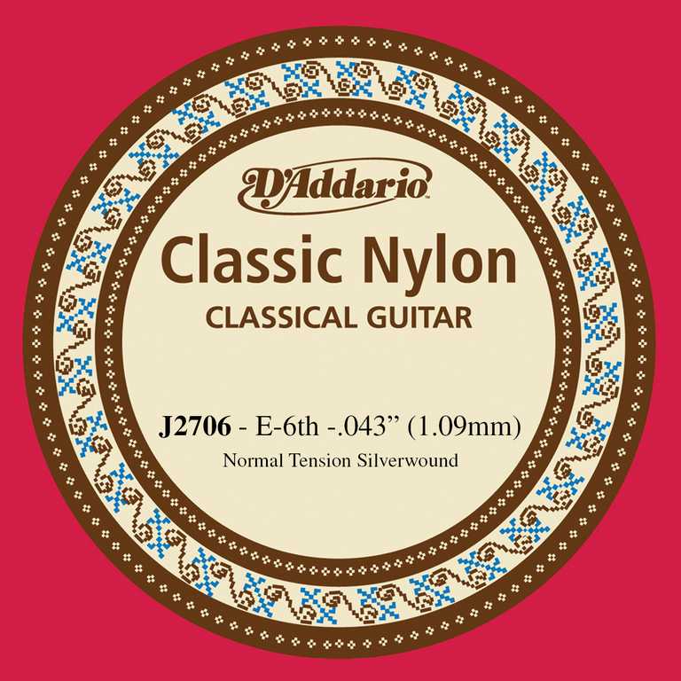 D'ADDARIO J2706 CLASSICAL Струна гитарная №6 нейлон