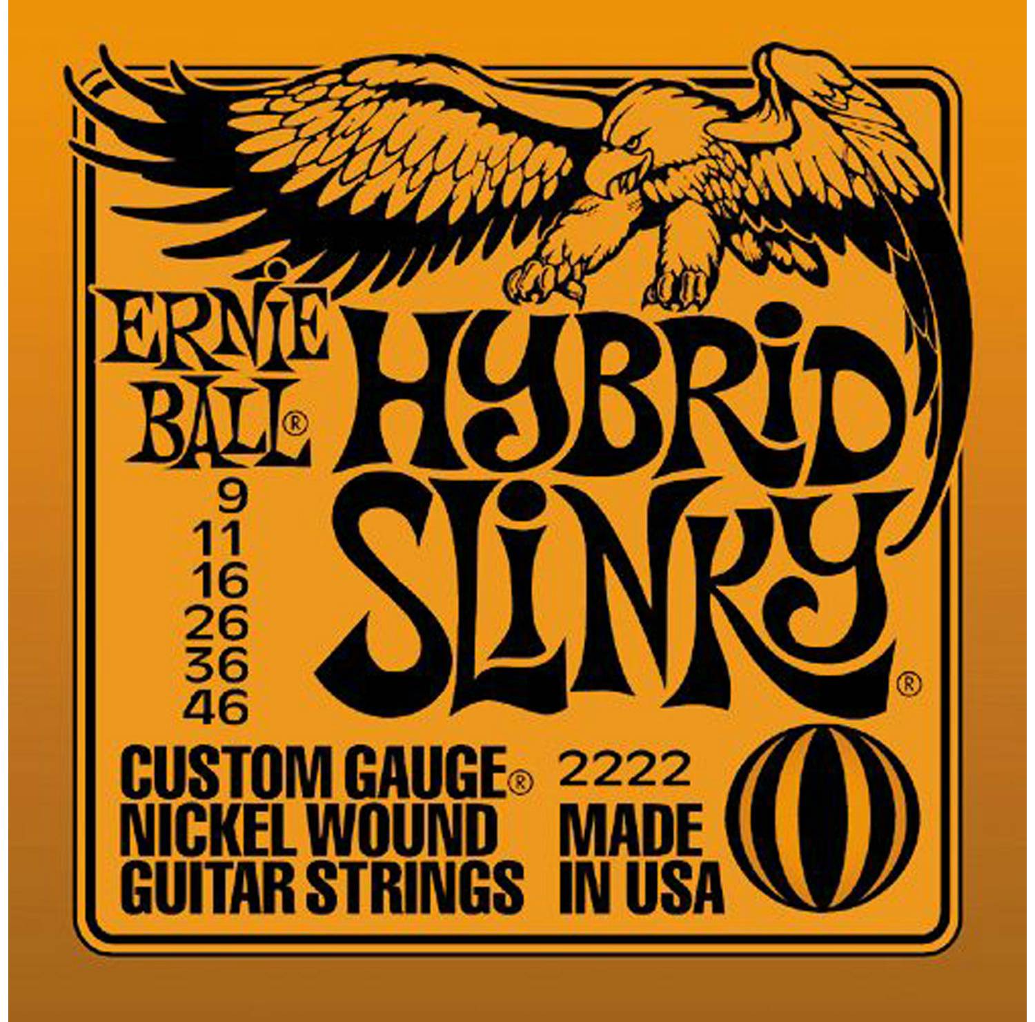 ERNIE BALL 2222 Струны для электрогитары 9-46