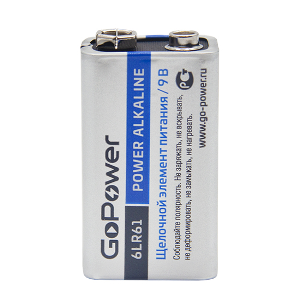 GOPOWER 6LR61 Элемент питания «Крона» щелочной