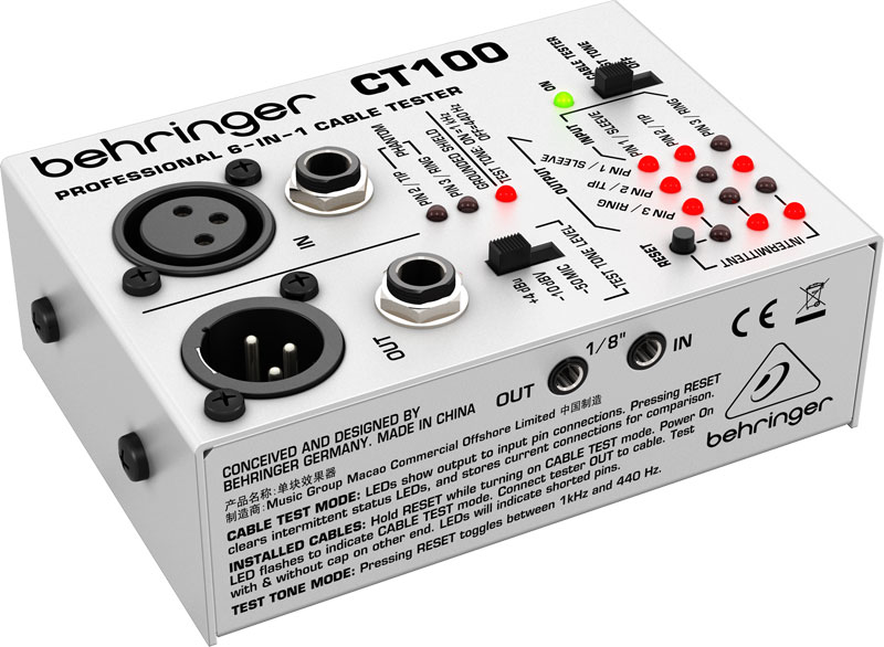BEHRINGER CT100 Тестер для кабеля