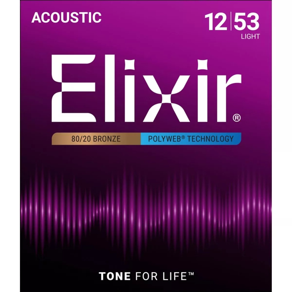 ELIXIR 11050 POLYWEB Струны для акустической гитары 12-53