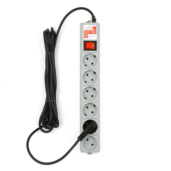 POWER CUBE SPG(5+1)-B-15 Фильтр-удлинитель 5м 