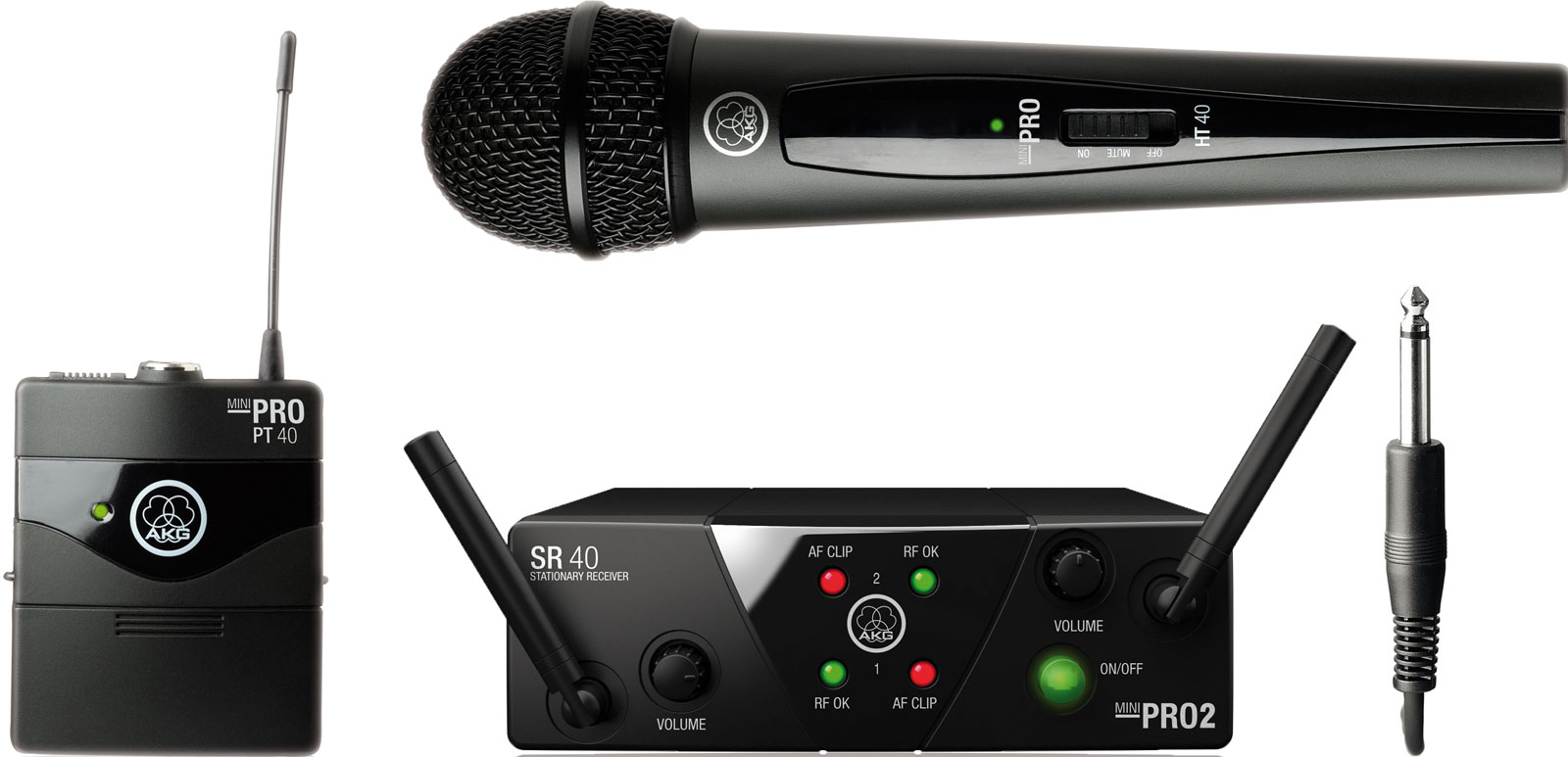 AKG WMS40 MINI2 MIX SET BD ISM2/3 (864.375&864.850) Микрофонная радиосистема