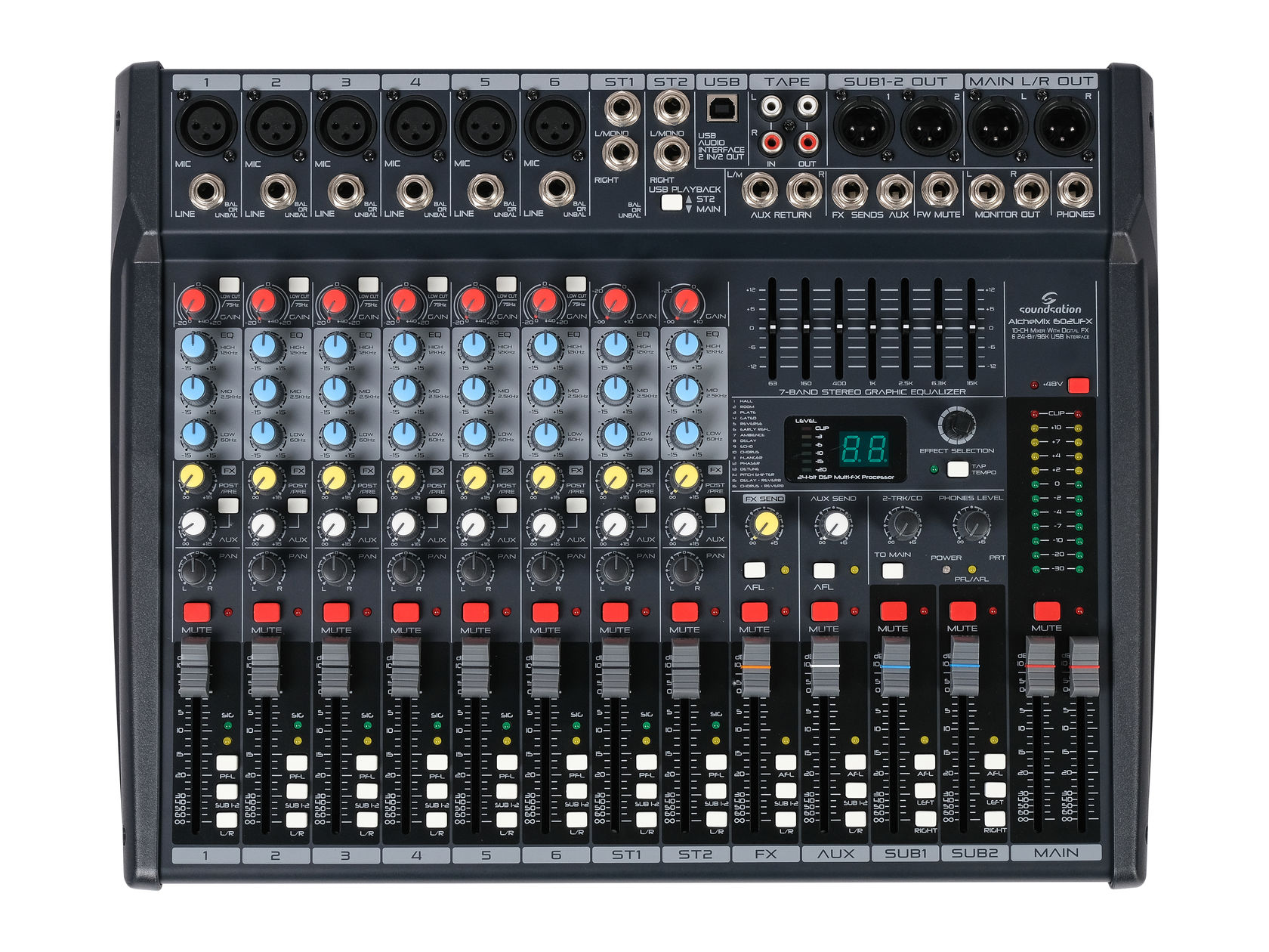 SOUNDSATION Alchemix-602UFX Аналоговый микшерный пульт