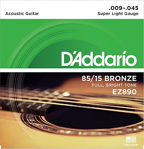 D`ADDARIO EZ890 Струны для акустической гитары 9- 45