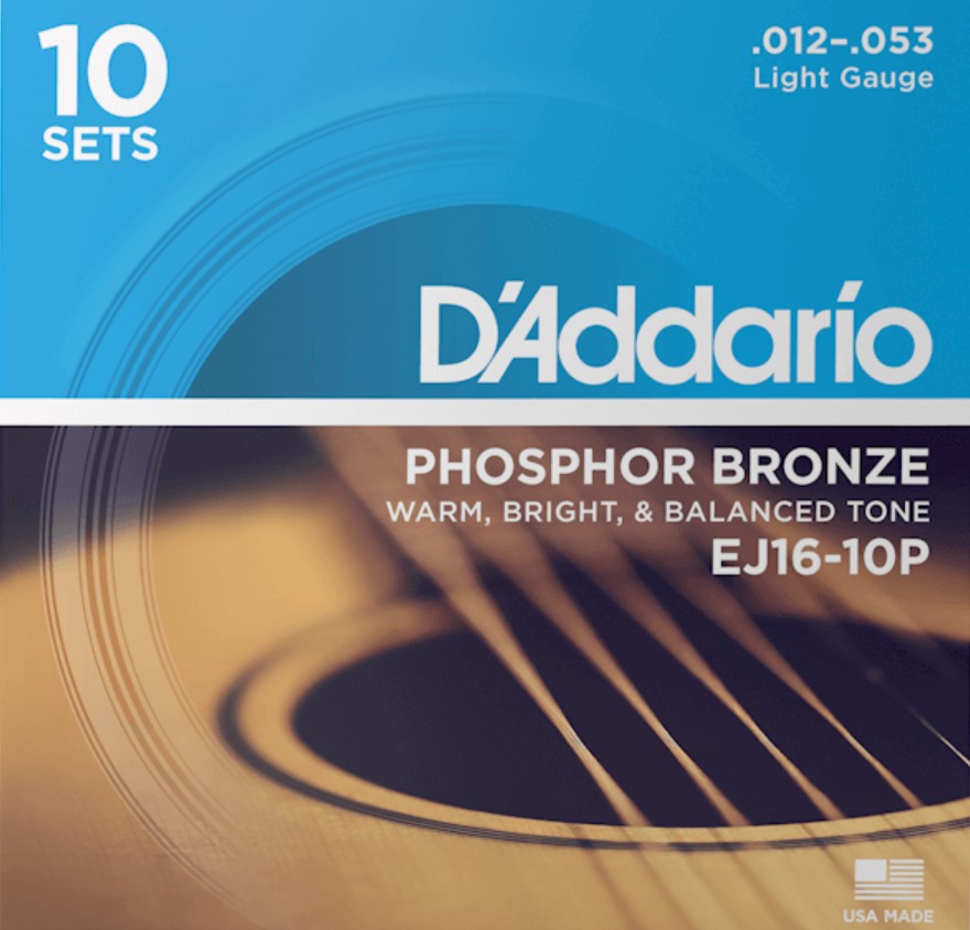 D`ADDARIO EJ16 Струны для акустической гитары 12-53