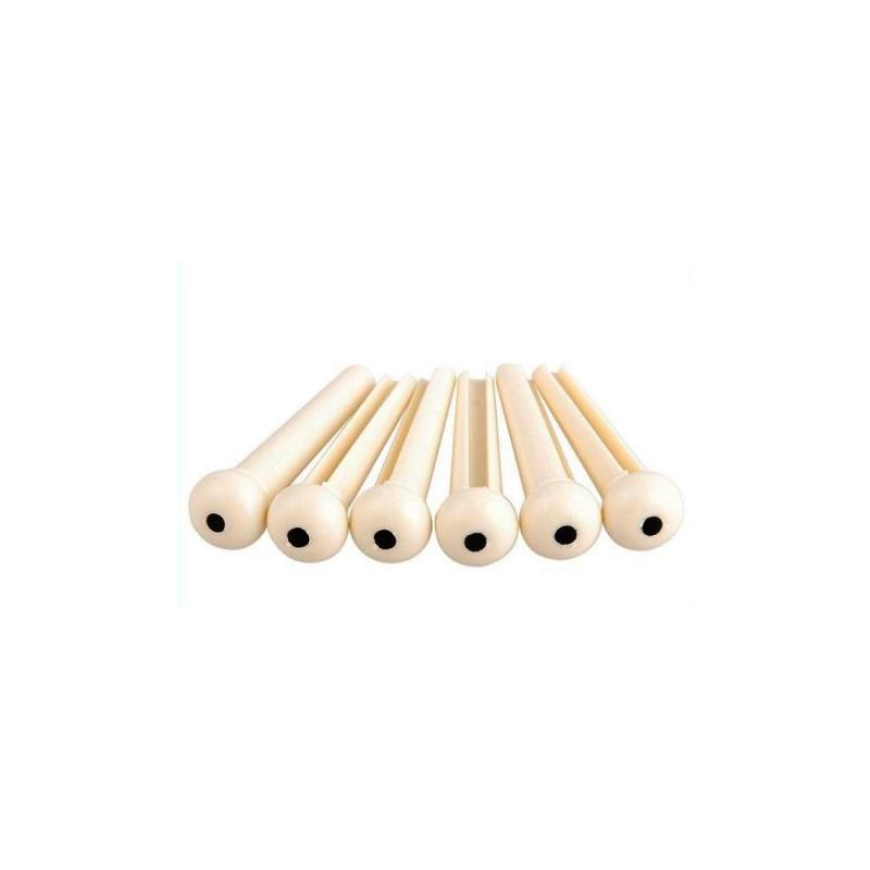 ALICE A021IVY/2PVC Фиксатор струн слоновая кость с черной точкой
